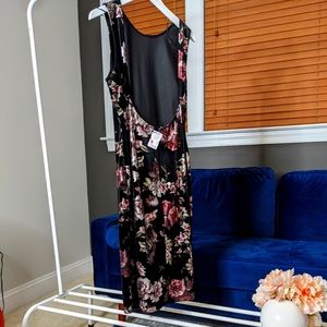 Akira velvet midi dress (low back)